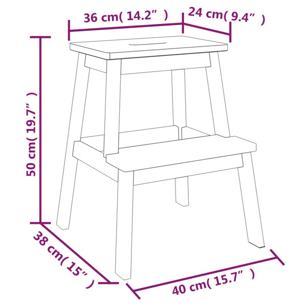 Bekvam 2025 stool dimensions